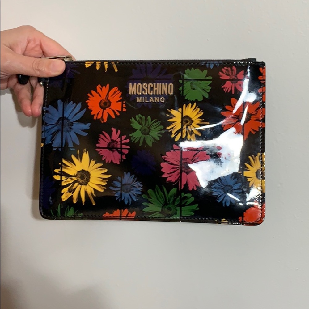 Authentic MOSCHINO clutch purse